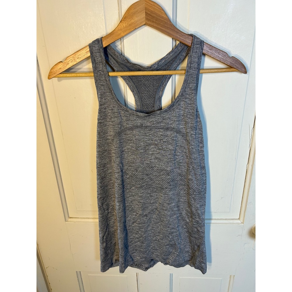 Lululemon Swiftly Tech Racerback Tank Top Heathered Grey Womens Size 8
